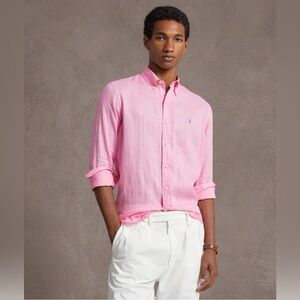 Ralph Lauren Classic Pink Men's Shirt XL NWT